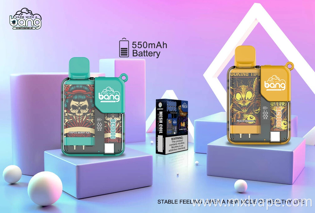 Wholesale I Get Factory Price Disposable Pen Hookah Bang Box 9000 Puffs